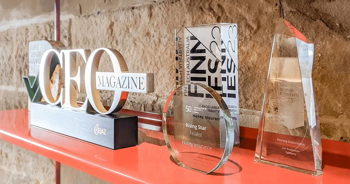 Honey award shelf