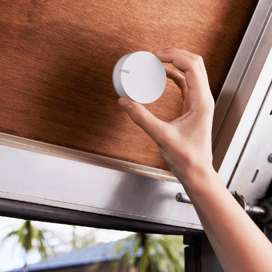 placing sensor on sliding window