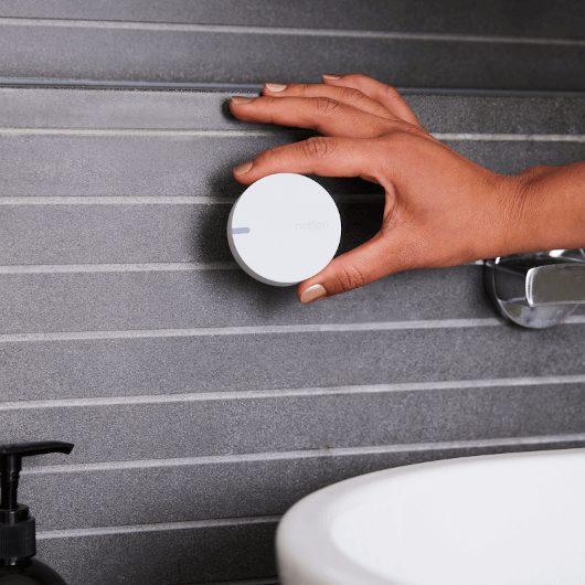 placing sensor near bathroom vanity