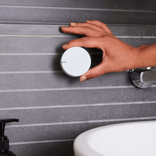 placing sensor near bathroom vanity